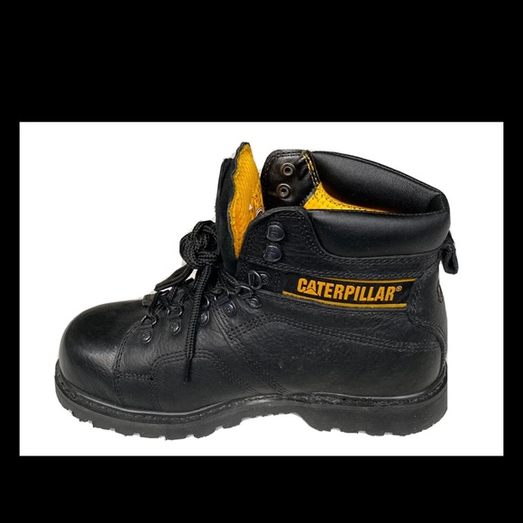 Caterpillar SILVERTON 84795 Steel Toe Mens Work Safety Black Leather Boot US 7.5 main image 4